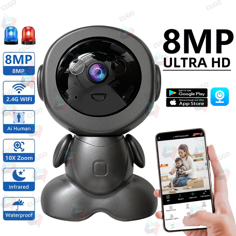 8 МП Wi-Fi PTZ IP-камера для в – обзор и цена Home Security Robot