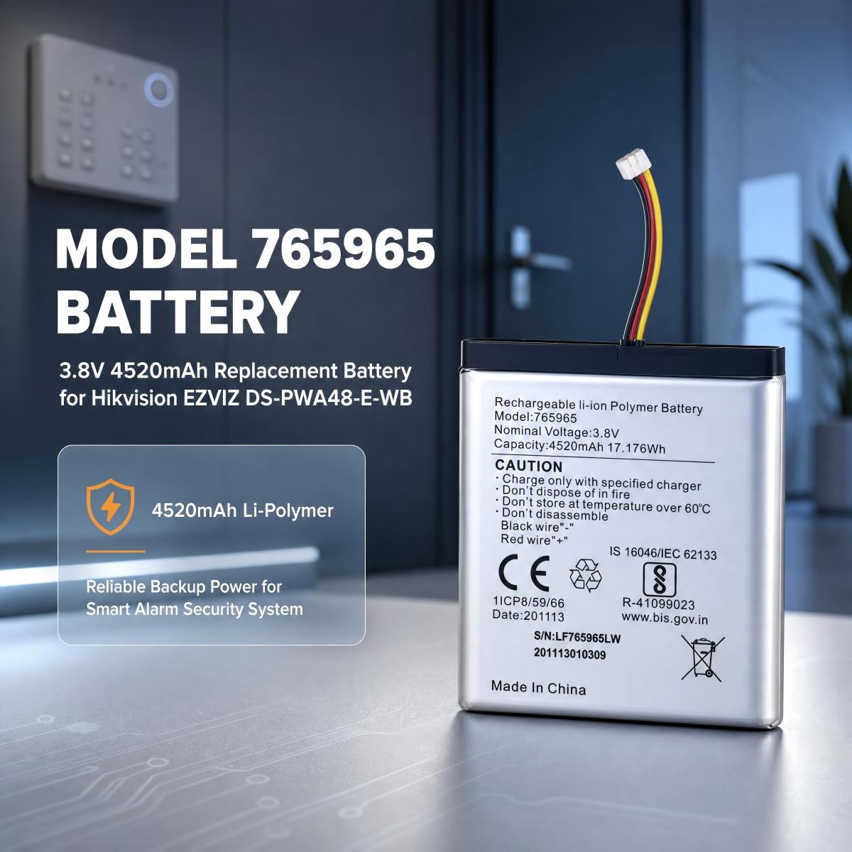 765965, литий-полимерный аккум – обзор и цена Home Security Battery Replacement