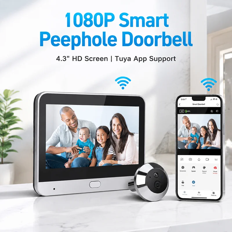 3-мегапиксельная беспроводная  – обзор и цена Home Security Front Door Camera