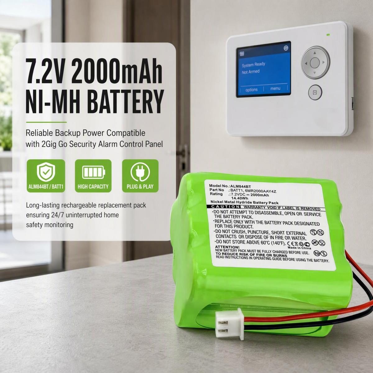 ALM844BT, аккумуляторная батар – обзор и цена Home Security Battery Replacement