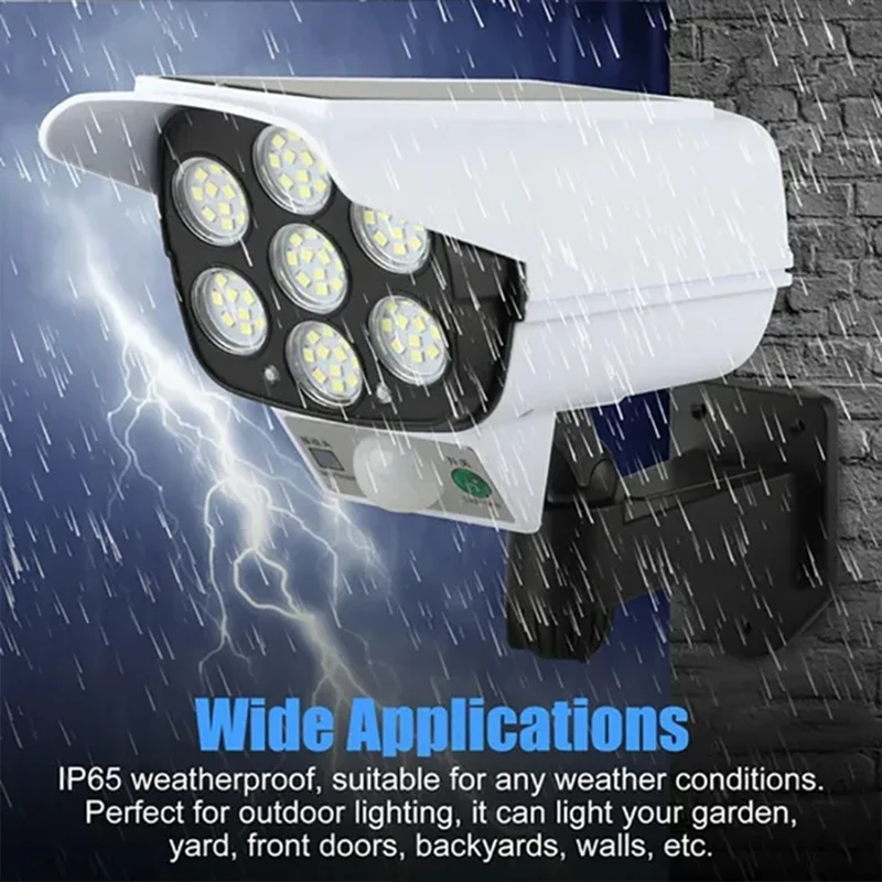1-2 упаковки 77LED солнечный д – обзор и цена Home Security Flood Lights
