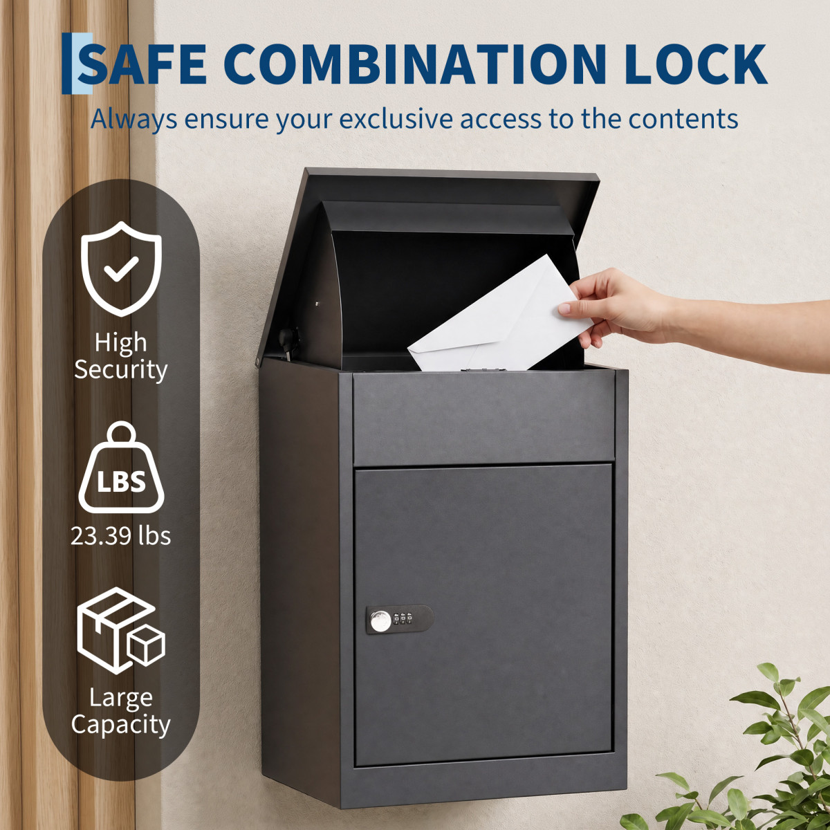 Уличный почтовый ящик с замком – обзор и цена Home Security Box